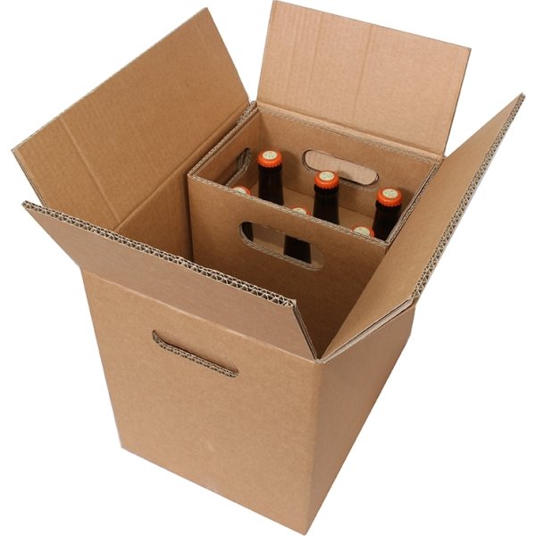 Flaske transportkasse | Inderkasse | 6 x 33cl/50cl