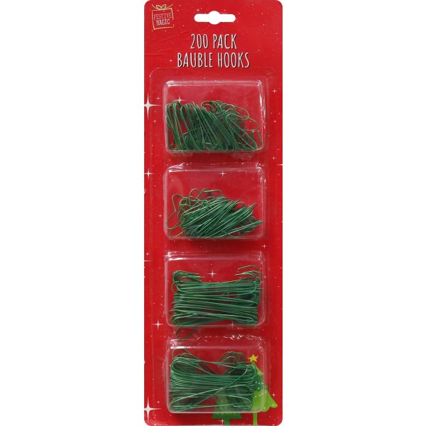 Julepynt Ornament Kroge 200 stk., H6,5cm, grøn