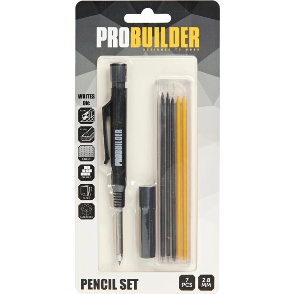 Probuilder Tømrerblyantsæt 6 dele