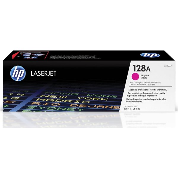 HP no 128A CE323A lasertoner, rød