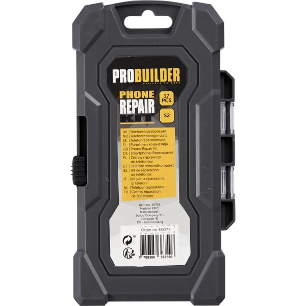 Probuilder Mobiltelefon Reperationskit 17 dele
