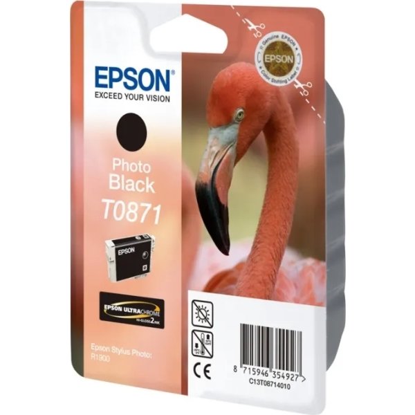 Epson nr.T0871/C13T08714010 blækpatron, sort, 5600