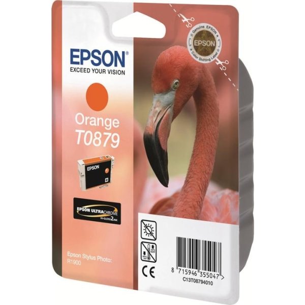 Epson nr.T0879/C13T08794010 blækpatron, orange, 90