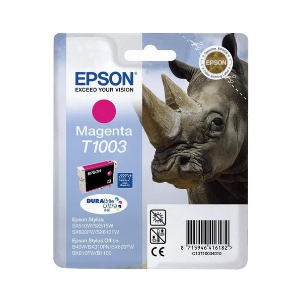 Epson nr.T1003/C13T10034010 blækpatron, rød, 800s