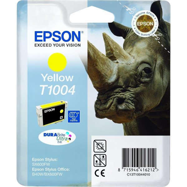 Epson nr.T1004/C13T10044010 blækpatron, gul, 800s