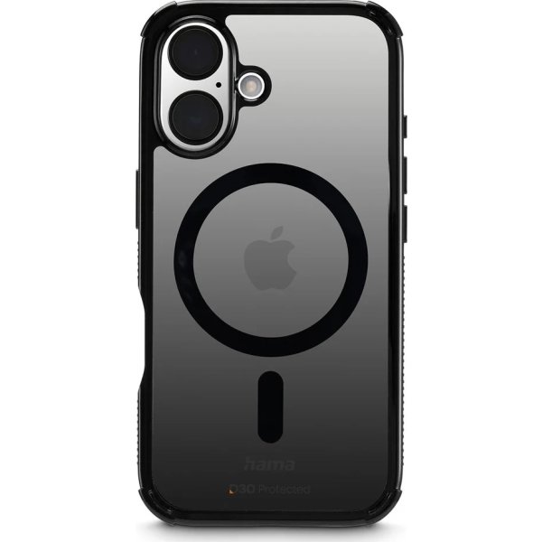 Hama Mobilcover Protect iPhone 16 MagCase, Sort