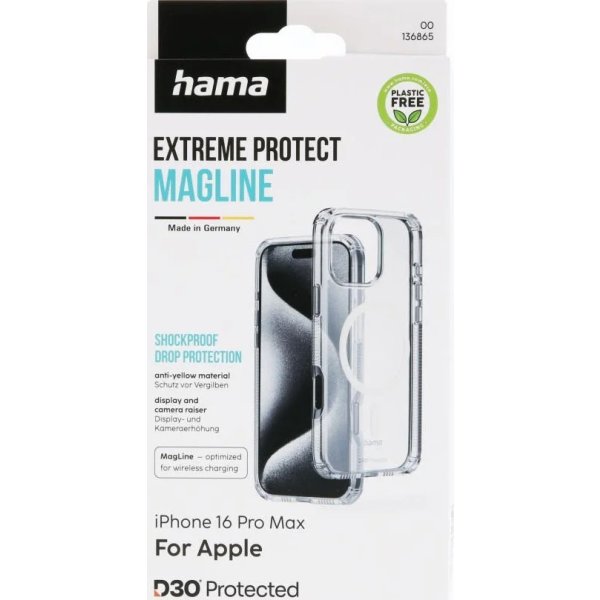 Hama Mobilcover iPhone 16 Pro Max MC, transparent