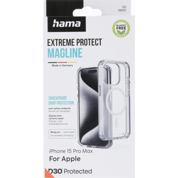 Hama Mobilcover iPhone 15 Pro Max MC, transparent