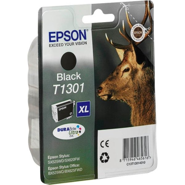 Epson nr.T1301/C13T13014012 blækpatron, sort, 945s