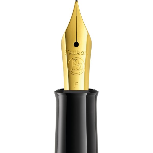 Pelikan Classic 200 Fyldepen, F, brown-marbled