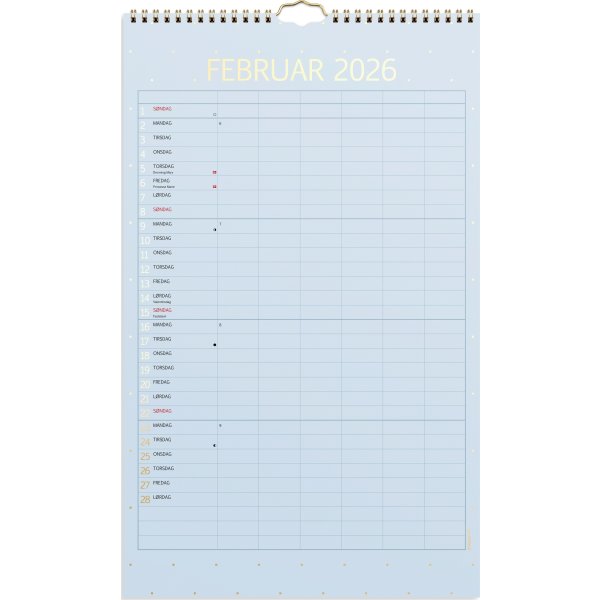Mayland 2026 Familiekalender Color, stor