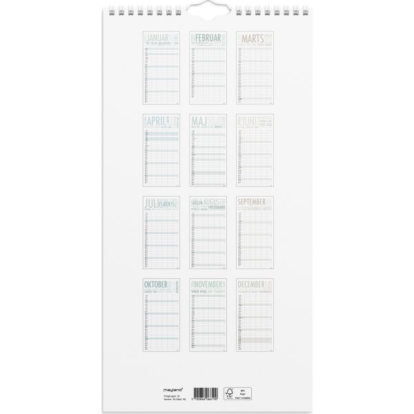 Mayland 2026 Familiekalender TrendArt