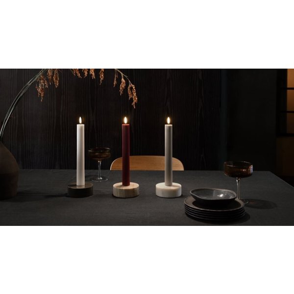 UYUNI LED Lys rillede, 2stk, rød, B3,2xH25,5cm