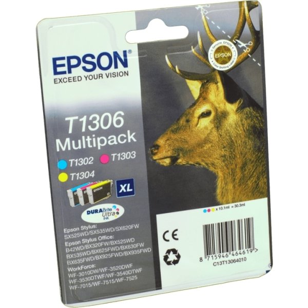 Epson nr.T1306/C13T13064012 blækpatron, sampak