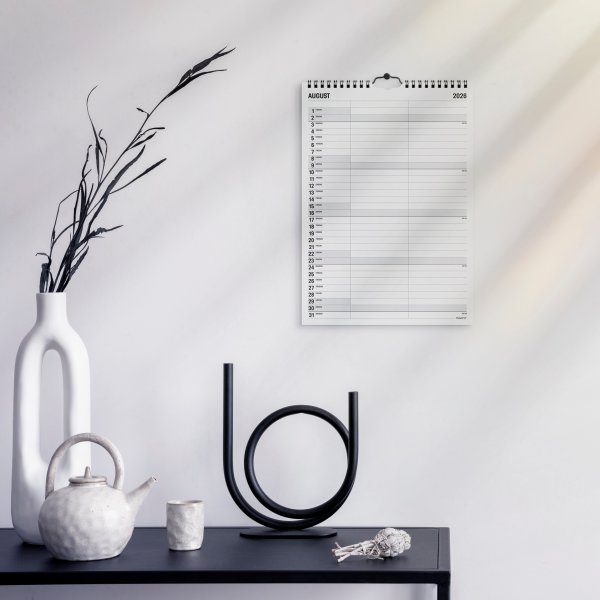 Mayland 2026 Familiekalender Black & White, 2 kol.