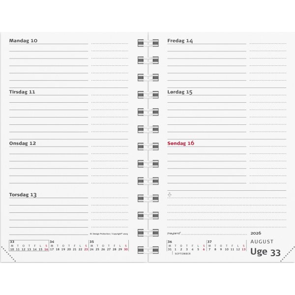 Mayland 2026 Mini Planner, refill