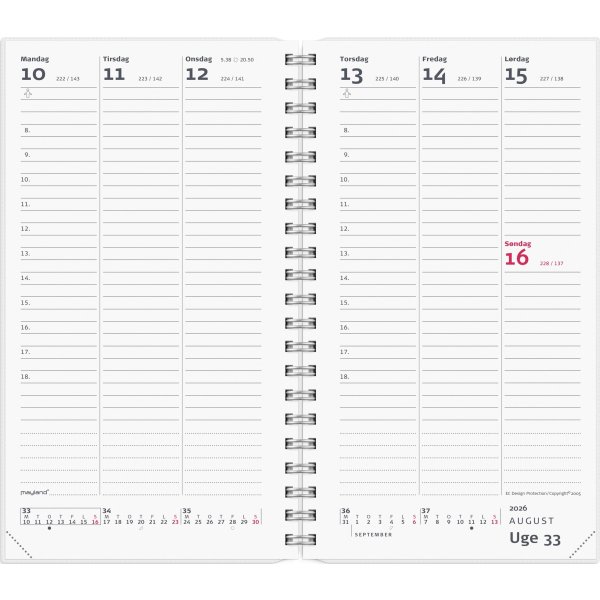 Mayland 2026 Week Planner, 4 ill.