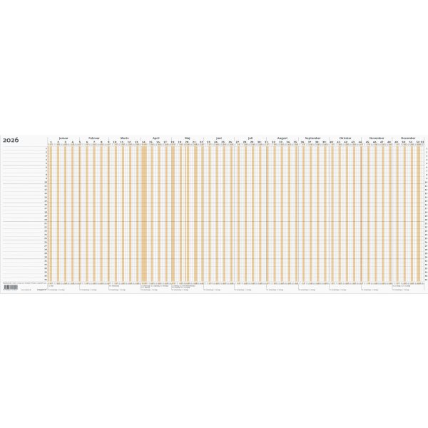 Mayland 2026 Projekt Planner, brun