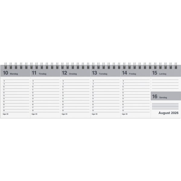 Mayland 2026 Dag-uge bordkalender