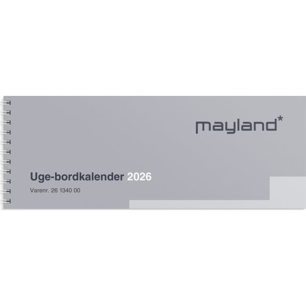 Mayland 2026 Uge bordkalender