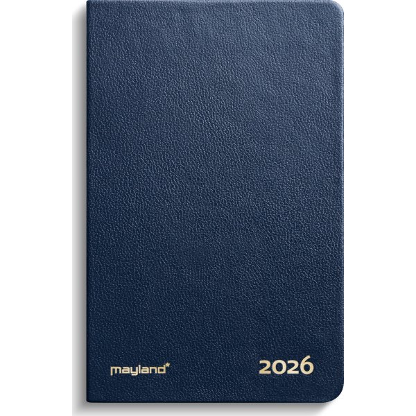Mayland 2026 Lommekalender, kunstskind, blå