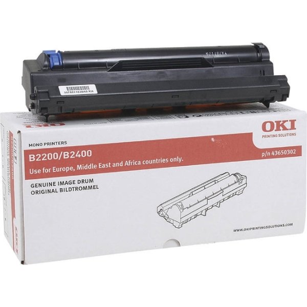 OKI 43650302 lasertromle, sort, 10000s