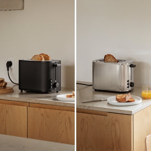 Georg Jensen Bernadotte Brødrister, sort el. stål