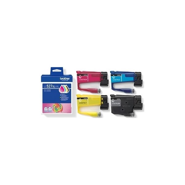 Brother LC527XLVAL CMYK Multipack, 3x2000 sider