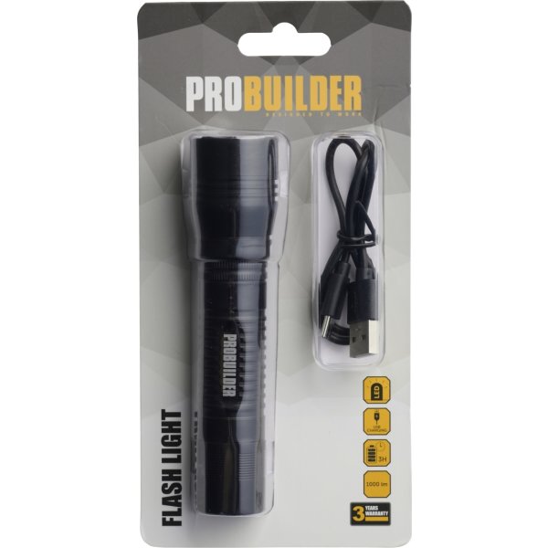 Probuilder Lommelygte LED 1000 Lumen