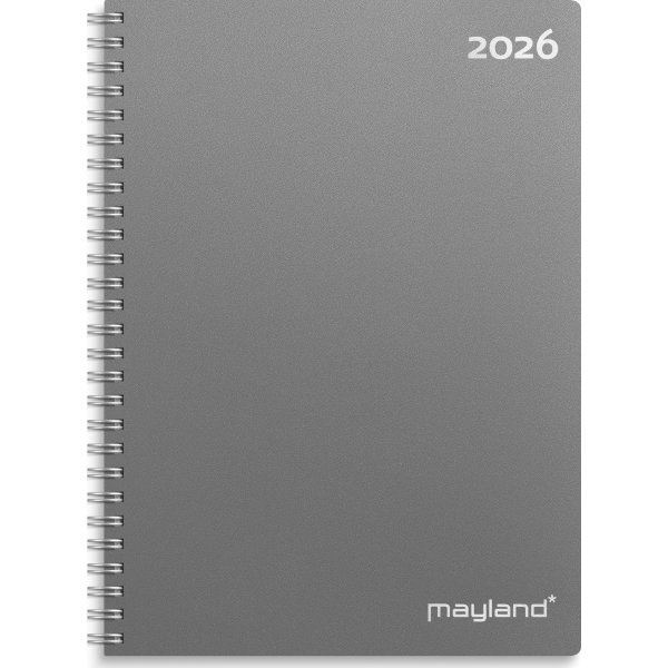 Mayland 2026 Ugekalender, højformat, plast, grå