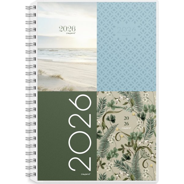 Mayland 2026 Ugekalender, højformat, plast, 4 ill.