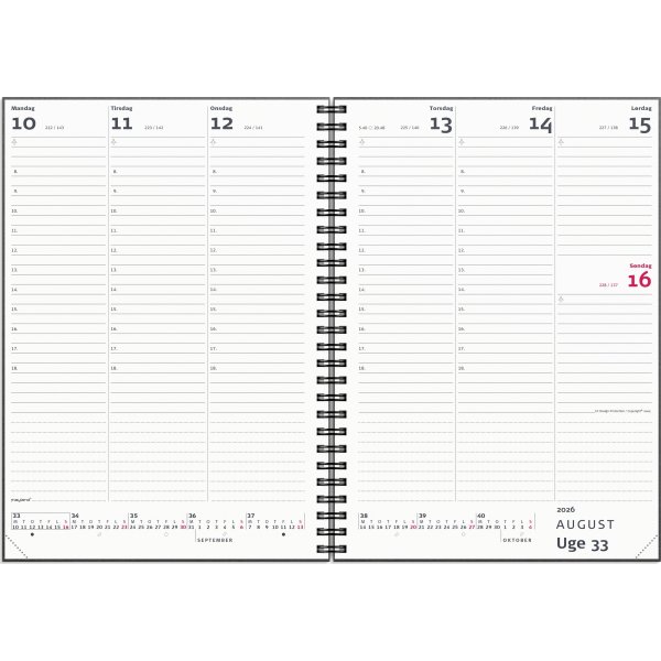 Mayland 2026 Ugekalender, højformat, g.karton