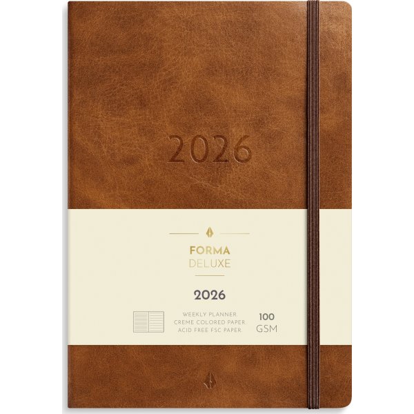 Mayland 2026 Forma Deluxe Ugekalender, A5, brun