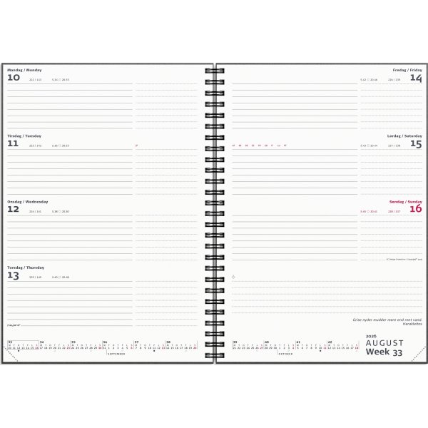 Mayland 2026 International Ugekalender, g.karton