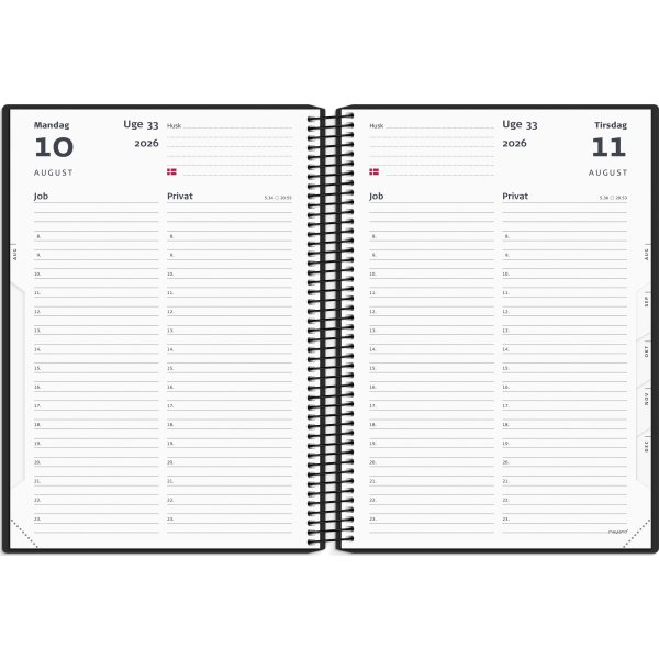 Mayland 2026 Job/Privat Dagkalender