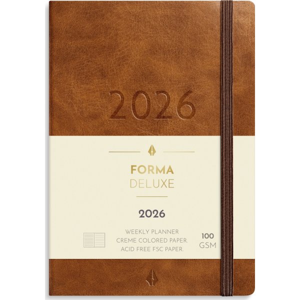 Mayland 2026 Forma Deluxe Ugekalender, A6, brun