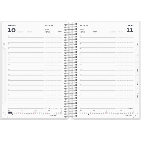 Mayland 2026 Dagkalender, plast, 4 ill.
