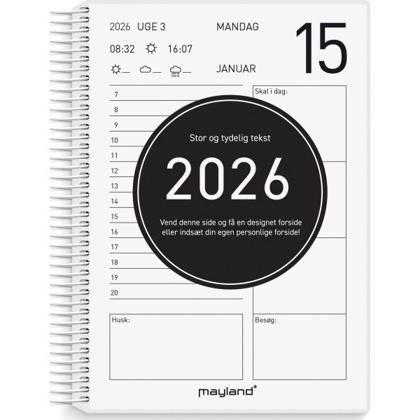 Mayland 2026 Kalender, Senior
