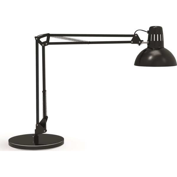 NAGA Study skrivebordslampe med fod, sort