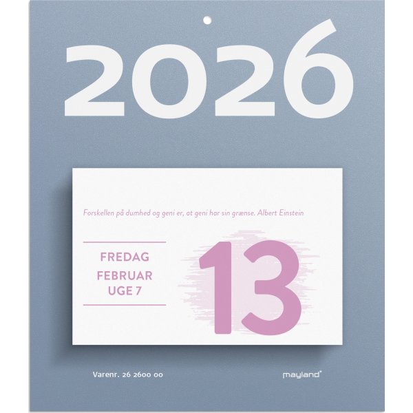 Mayland 2026 Afrivningskalender Humør