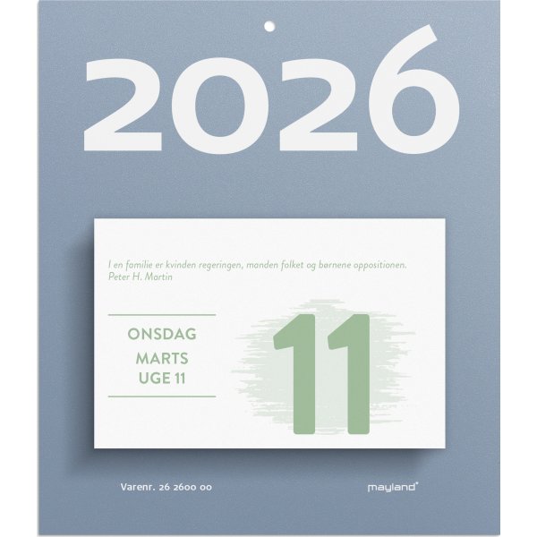Mayland 2026 Afrivningskalender Humør