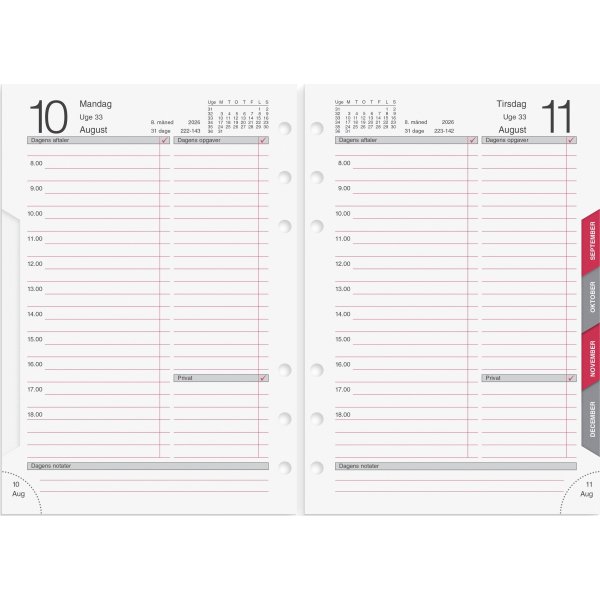 Mayland 2026 System MM Dagkalender, refill