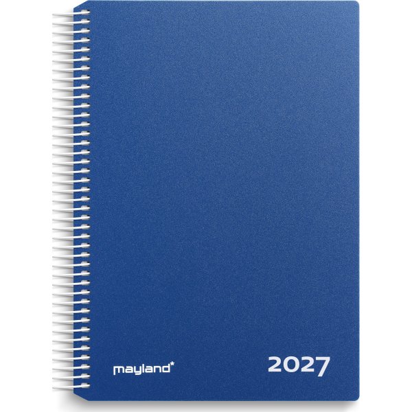 Mayland 2027 Timekalender, plast, blå