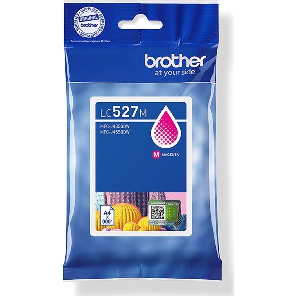 Brother LC527M blækpatron, magenta, 900 sider