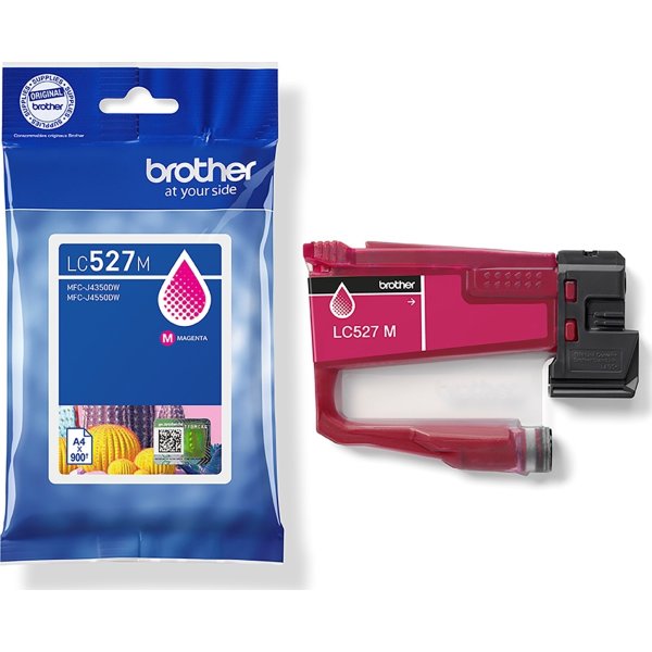 Brother LC527M blækpatron, magenta, 900 sider
