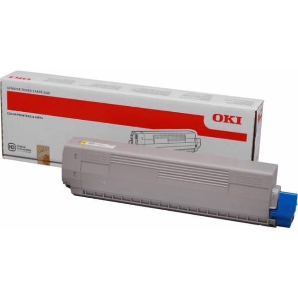 OKI 44643001 lasertoner, gul, 7300s