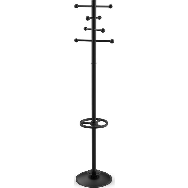 NAGA Saphir stumtjener med paraplyholder, sort