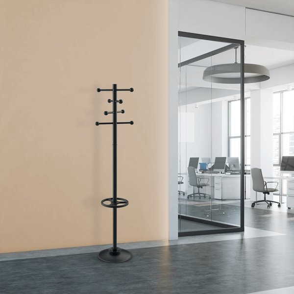 NAGA Saphir stumtjener med paraplyholder, sort