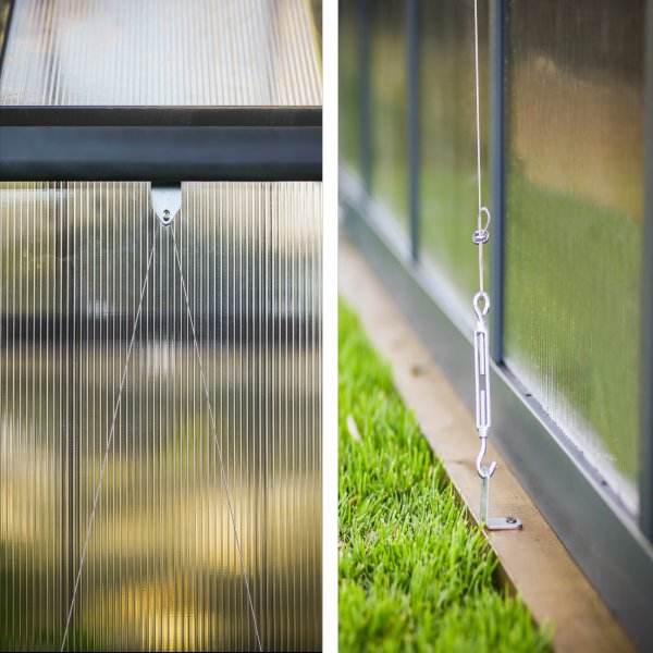 Palram Canopia Glory Drivhus, 9,2 m2, grå