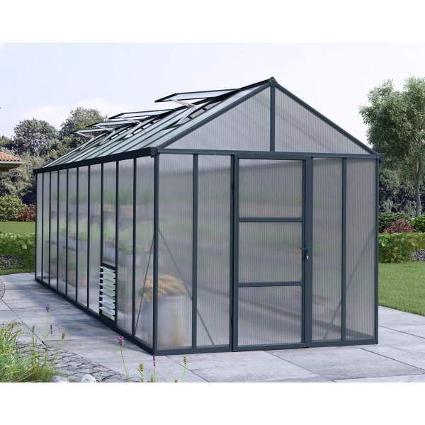 Palram Canopia Glory Växthus, 15,3 m2, grå